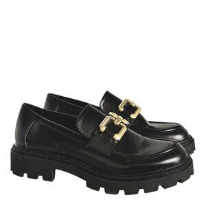 Steve Madden Bellanie Platform Chunky Loafer 8 Gold Chain Y2K Preppy Mall Goth